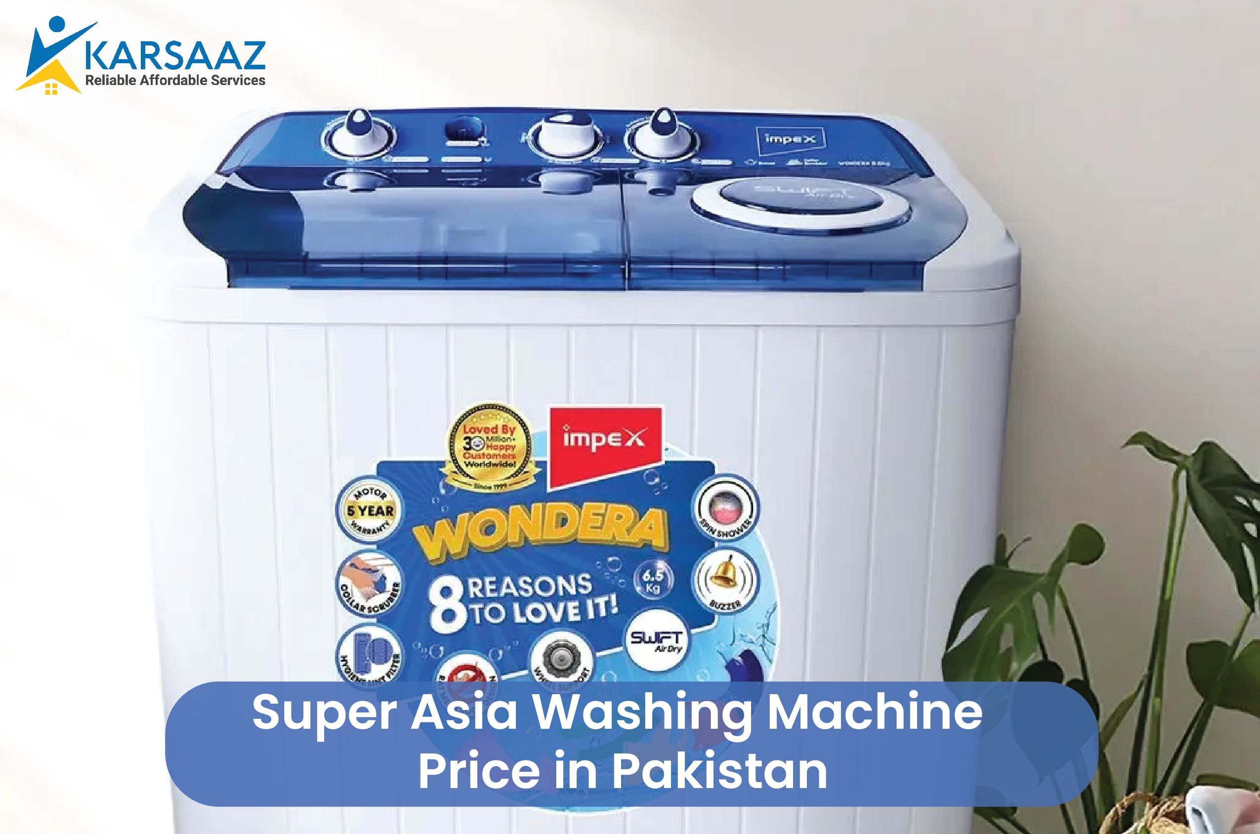 Super Asia Washing Machine Price in Pakistan