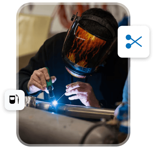 Welding, glass and metal work service