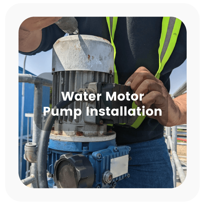 Water Motor Pump Installation Services 