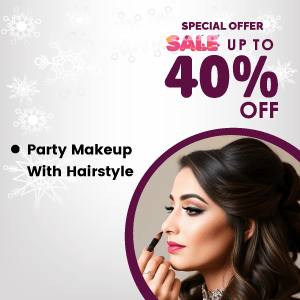 Party Makeup with Hairstyle