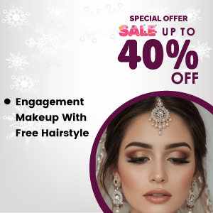 Engagement Makeup with Free Hairstyle
